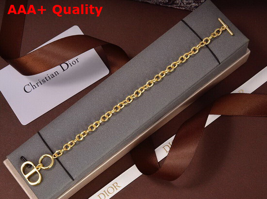 Dior 30 Montaigne Bracelet Antique Gold Finish Metal Replica