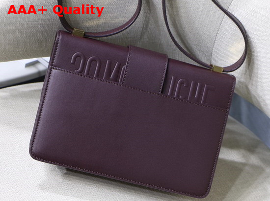 Dior 30 Montaigne Calfskin Bag in Burgundy Smooth Calfskin Replica