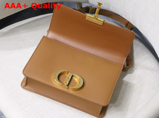 Dior 30 Montaigne Calfskin Bag in Camel Replica