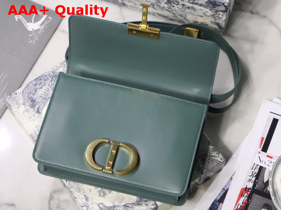 Dior 30 Montaigne Calfskin Bag in Storm Blue Smooth Calfskin Replica