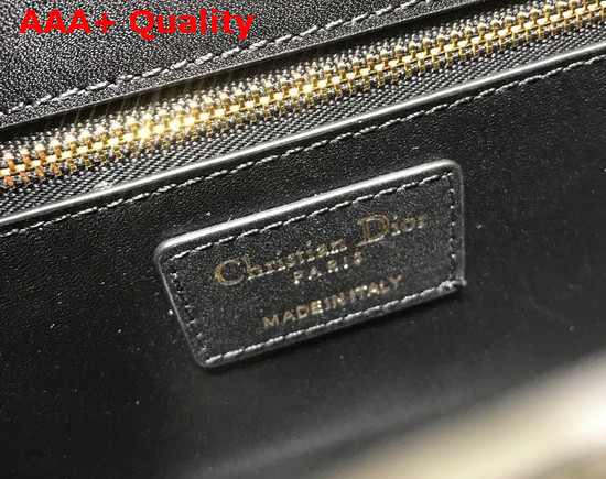 Dior 30 Montaigne Chain Bag Black Microcannage Calfskin Replica