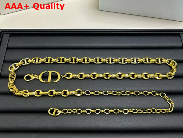 Dior 30 Montaigne Chain Belt Gold Finish Metal Replica