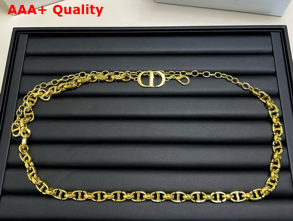 Dior 30 Montaigne Chain Belt Gold Finish Metal Replica