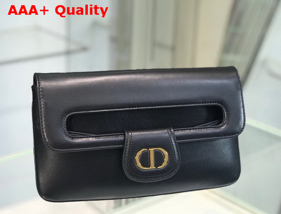 Dior 30 Montaigne Clutch in Black Lambskin Replica