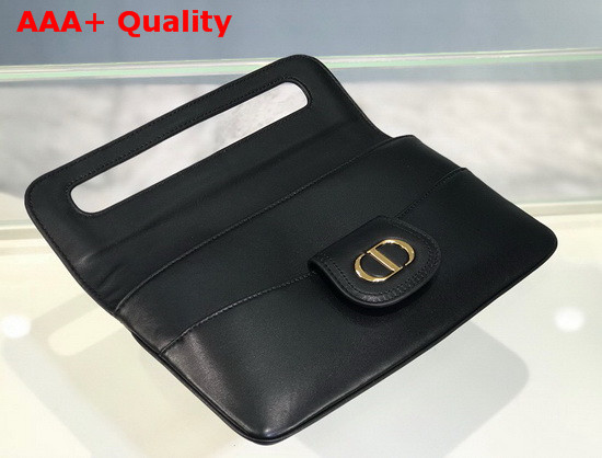 Dior 30 Montaigne Clutch in Black Lambskin Replica