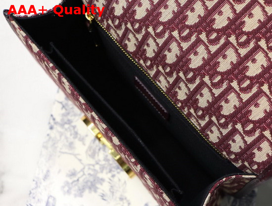 Dior 30 Montaigne Dior Oblique Bag in Burgundy Replica