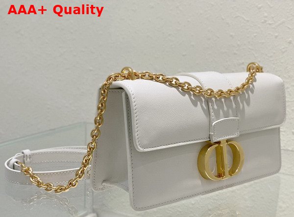 Dior 30 Montaigne East West Bag with Chain Latte Calfskin Replica