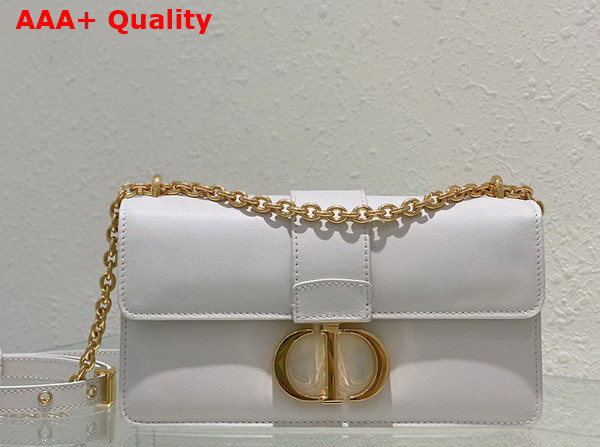 Dior 30 Montaigne East West Bag with Chain Latte Calfskin Replica