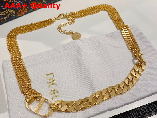 Dior 30 Montaigne Necklace Gold Finish Metal Replica