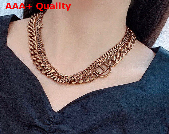 Dior 30 Montaigne Necklace in Gold Color Replica