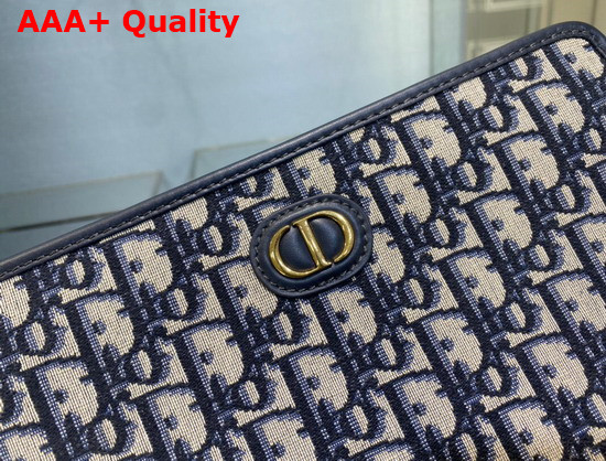 Dior 30 Montaigne Pouch Blue Dior Oblique Jacquard Replica