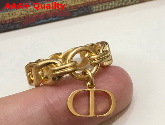 Dior 30 Montaigne Ring Gold Finish Metal Replica