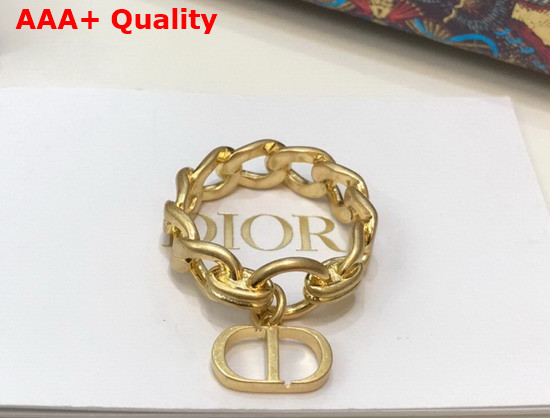 Dior 30 Montaigne Ring Gold Finish Metal Replica