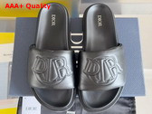 Dior Aqua Sandal in Black Quilted Smooth Calfskin Replica
