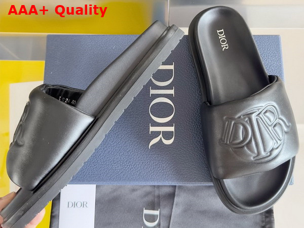 Dior Aqua Sandal in Black Quilted Smooth Calfskin Replica