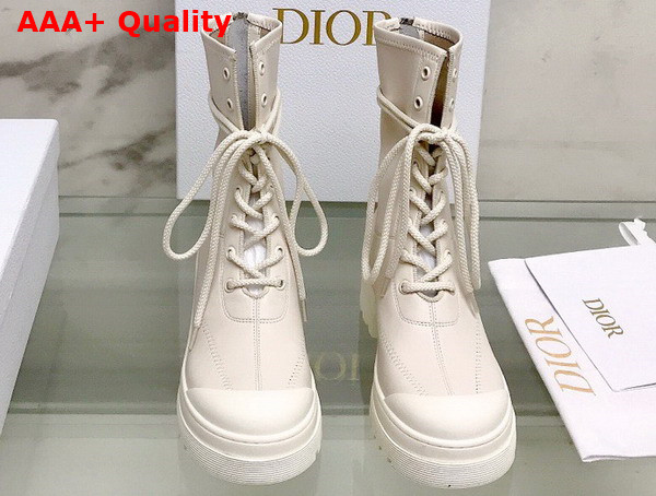 Dior Arcade Ankle Boot White Stretch Lambskin Replica