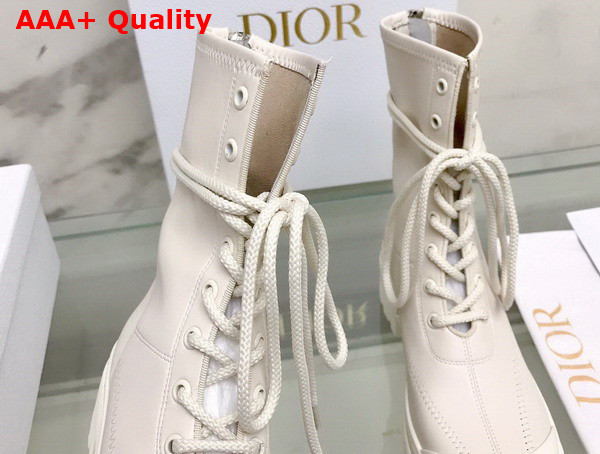 Dior Arcade Ankle Boot White Stretch Lambskin Replica