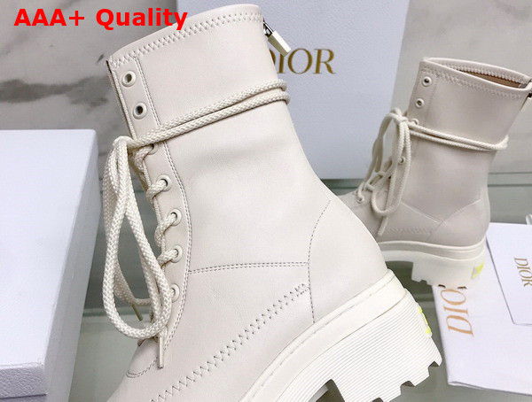 Dior Arcade Ankle Boot White Stretch Lambskin Replica