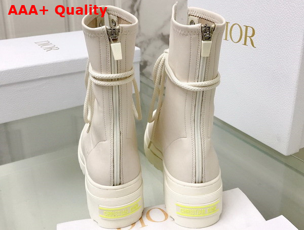 Dior Arcade Ankle Boot White Stretch Lambskin Replica