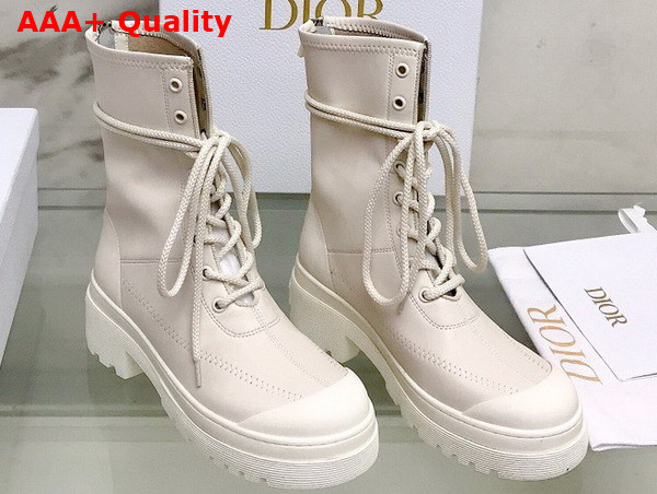 Dior Arcade Ankle Boot White Stretch Lambskin Replica