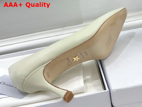 Dior Attract Pump White Supple Calfskin Replica