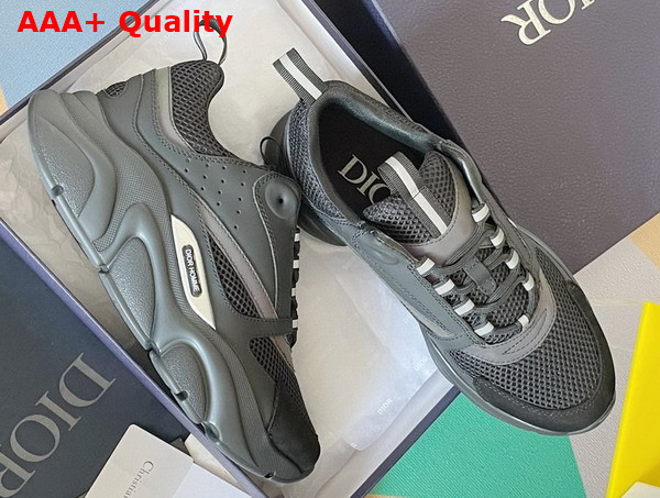 Dior B22 Sneaker Black Technical Mesh and Smooth Calfskin Replica