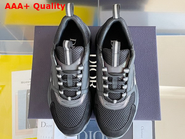 Dior B22 Sneaker Black Technical Mesh and Smooth Calfskin Replica