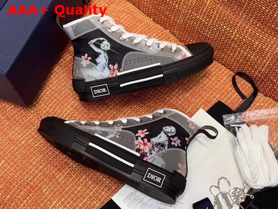 Dior B23 High Top Dior and Sorayama Snaker in Black Replica