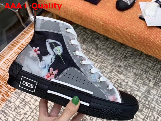 Dior B23 High Top Dior and Sorayama Snaker in Black Replica