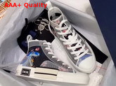 Dior B23 High Top Dior and Sorayama Snaker in Blue Replica