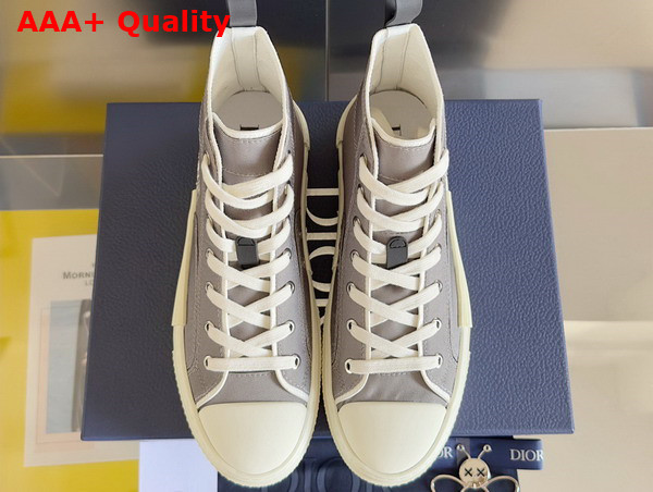 Dior B23 High Top Sneaker Beige Canvas with Asterodior Signature Replica