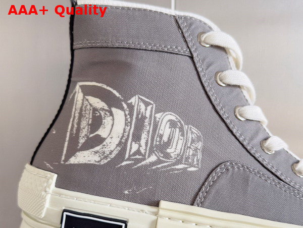 Dior B23 High Top Sneaker Beige Canvas with Asterodior Signature Replica