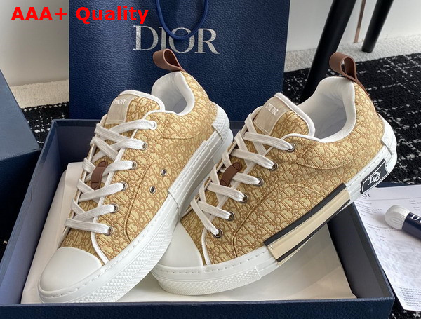 Dior B23 Skater Sneaker Beige Dior Oblique Jacquard Replica