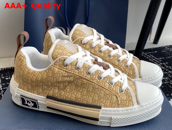 Dior B23 Skater Sneaker Beige Dior Oblique Jacquard Replica