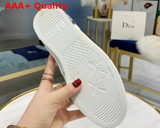 Dior B23 Slip On Sneaker Blue Canvas with Dior and Shawn Signature Replica