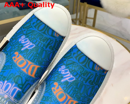 Dior B23 Slip On Sneaker Blue Dior and Shawn Jacquard Mesh Replica