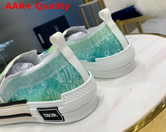 Dior B23 Slip On Sneaker Green Dior and Shawn Jacquard Mesh Replica