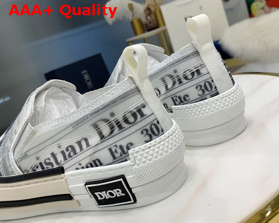 Dior B23 Slip On Sneaker White Canvas with Dior and Daniel Asham Motif Replica