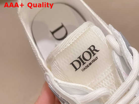 Dior B25 Runner Sneaker White Smooth Calfskin Dior Oblique Canvas and Technical Mesh Replica