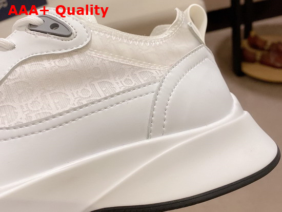 Dior B25 Runner Sneaker White Smooth Calfskin Dior Oblique Canvas and Technical Mesh Replica