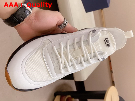 Dior B25 Runner Sneaker White Smooth Calfskin and Dior Oblique Canvas and Technical Mesh Replica