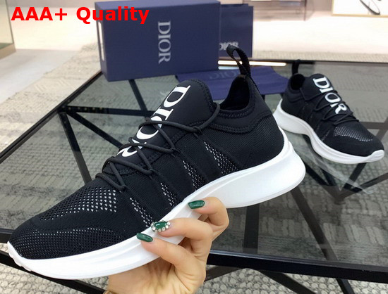 Dior B25 Sneaker Black Neoprene and Technical Mesh Replica