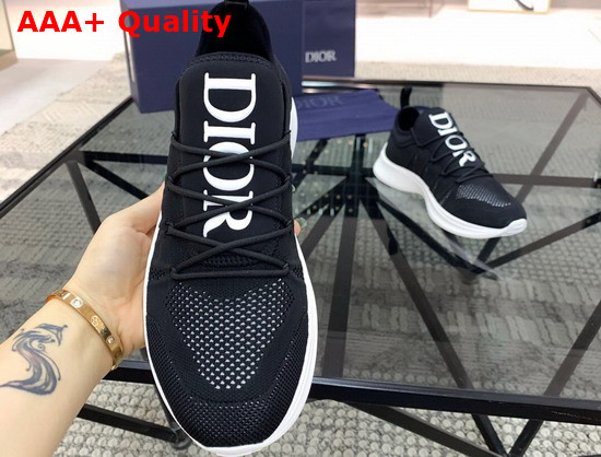 Dior B25 Sneaker Black Neoprene and Technical Mesh Replica