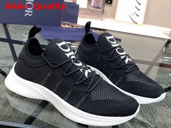 Dior B25 Sneaker Black Neoprene and Technical Mesh Replica