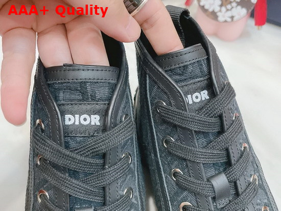 Dior B28 High Top Sneaker Black Dior Oblique Jacquard and Black Rubber Replica