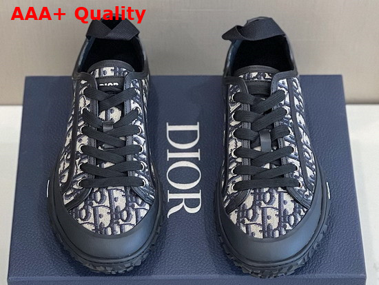 Dior B28 Low Top Sneaker Beige and Black Dior Oblique Jacquard and Black Rubber Replica