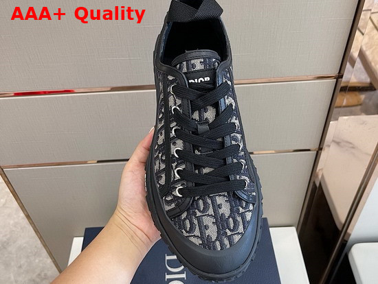 Dior B28 Low Top Sneaker Beige and Black Dior Oblique Jacquard and Black Rubber Replica