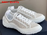 Dior B28 Low Top Sneaker Off White Dior Oblique Jacquard and White Rubber Replica