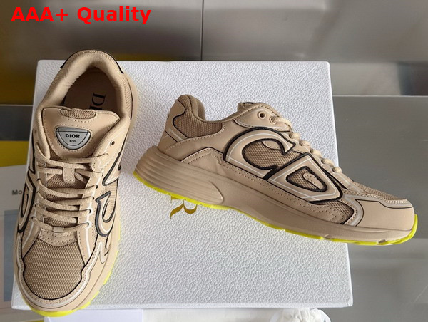 Dior B30 Sneaker Beige Mesh and Technical Fabric Replica