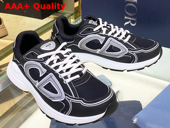 Dior B30 Sneaker Black Mesh and Technical Fabric Replica